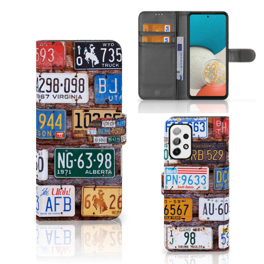 Samsung Galaxy A73 5G Telefoonhoesje met foto Kentekenplaten