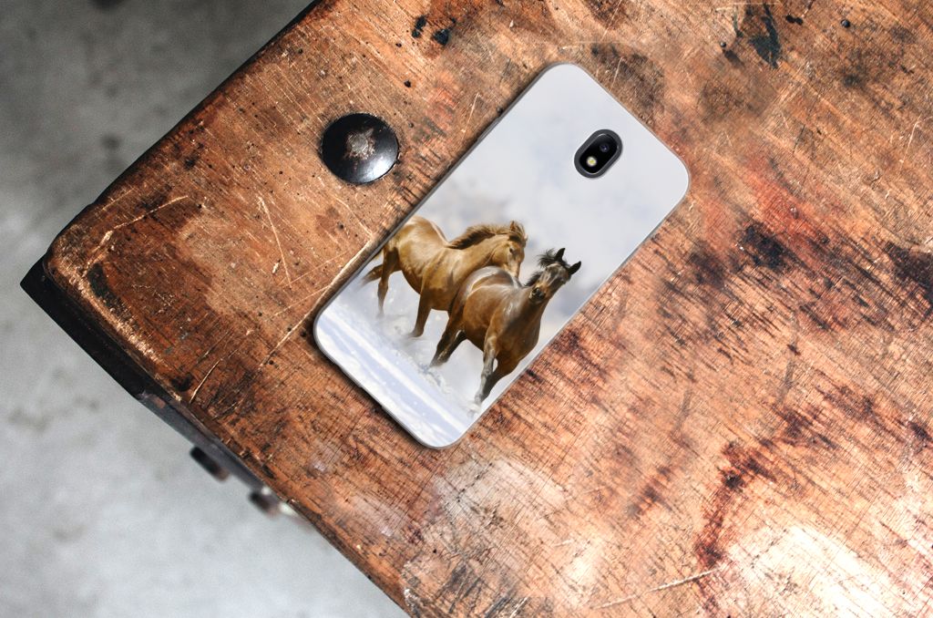 Samsung Galaxy J7 2017 | J7 Pro TPU Hoesje Paarden