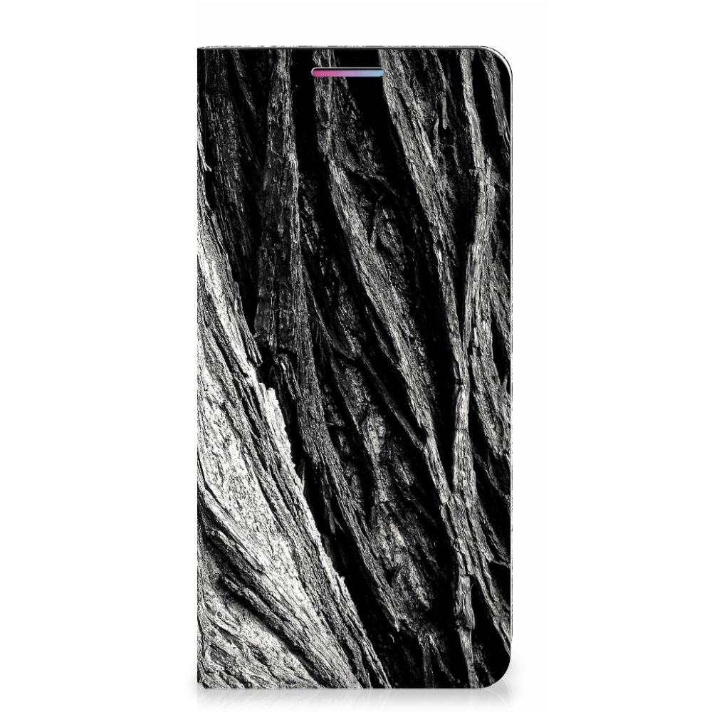 Book Wallet Case Motorola Moto G60s Boomschors Grijs - B2C Telecom