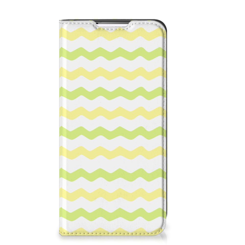 Samsung Galaxy S22 Plus Hoesje met Magneet Waves Yellow - B2C Telecom