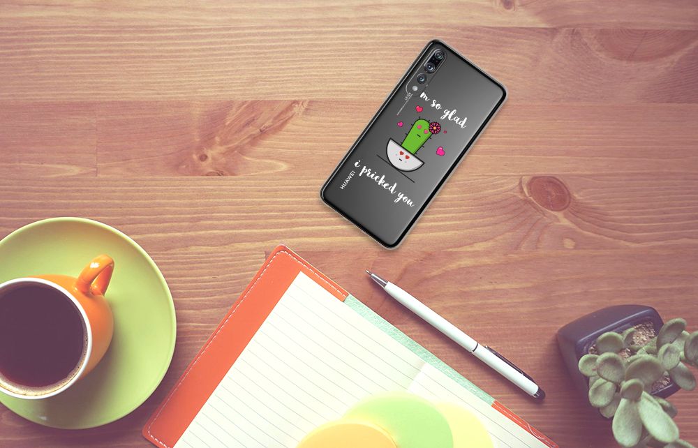 Huawei P20 Pro Telefoonhoesje met Naam Cactus Glad
