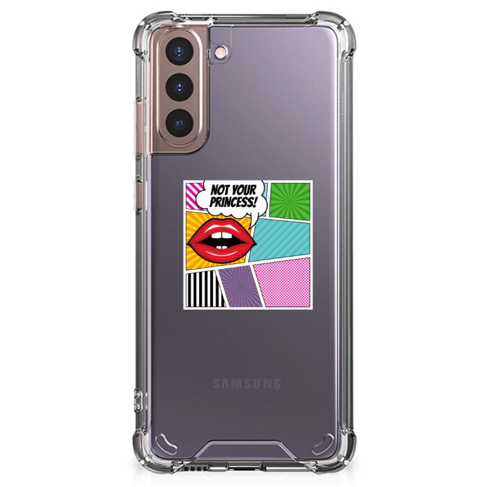 Samsung Galaxy S21 Plus Anti Shock Bumper Case Popart Princess B2C Telecom