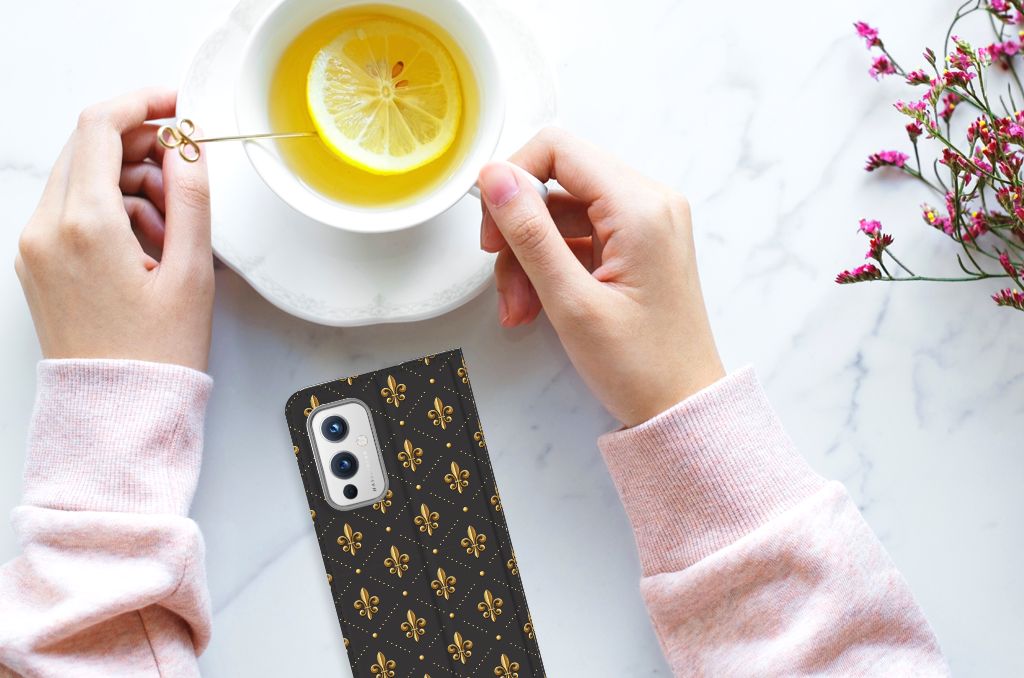 OnePlus 9 Hoesje met Magneet Franse Lelie - B2C Telecom