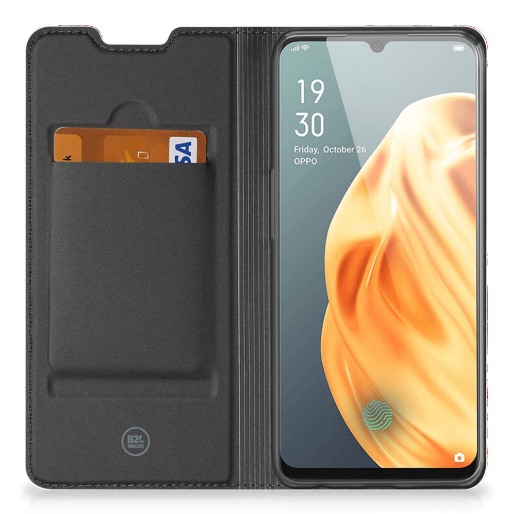 OPPO Reno3 | A91 Hoesje maken Bird Flowers - B2C Telecom