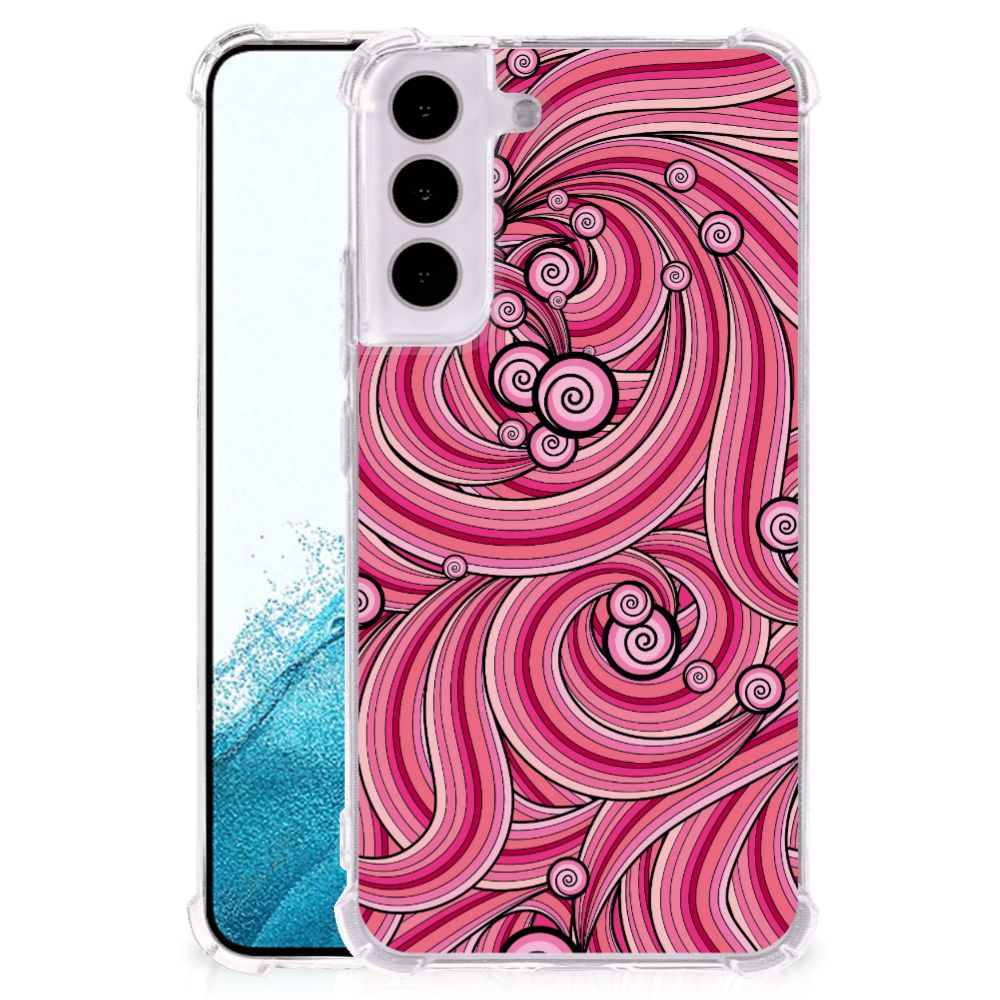 Samsung Galaxy S22 Back Cover Swirl Pink