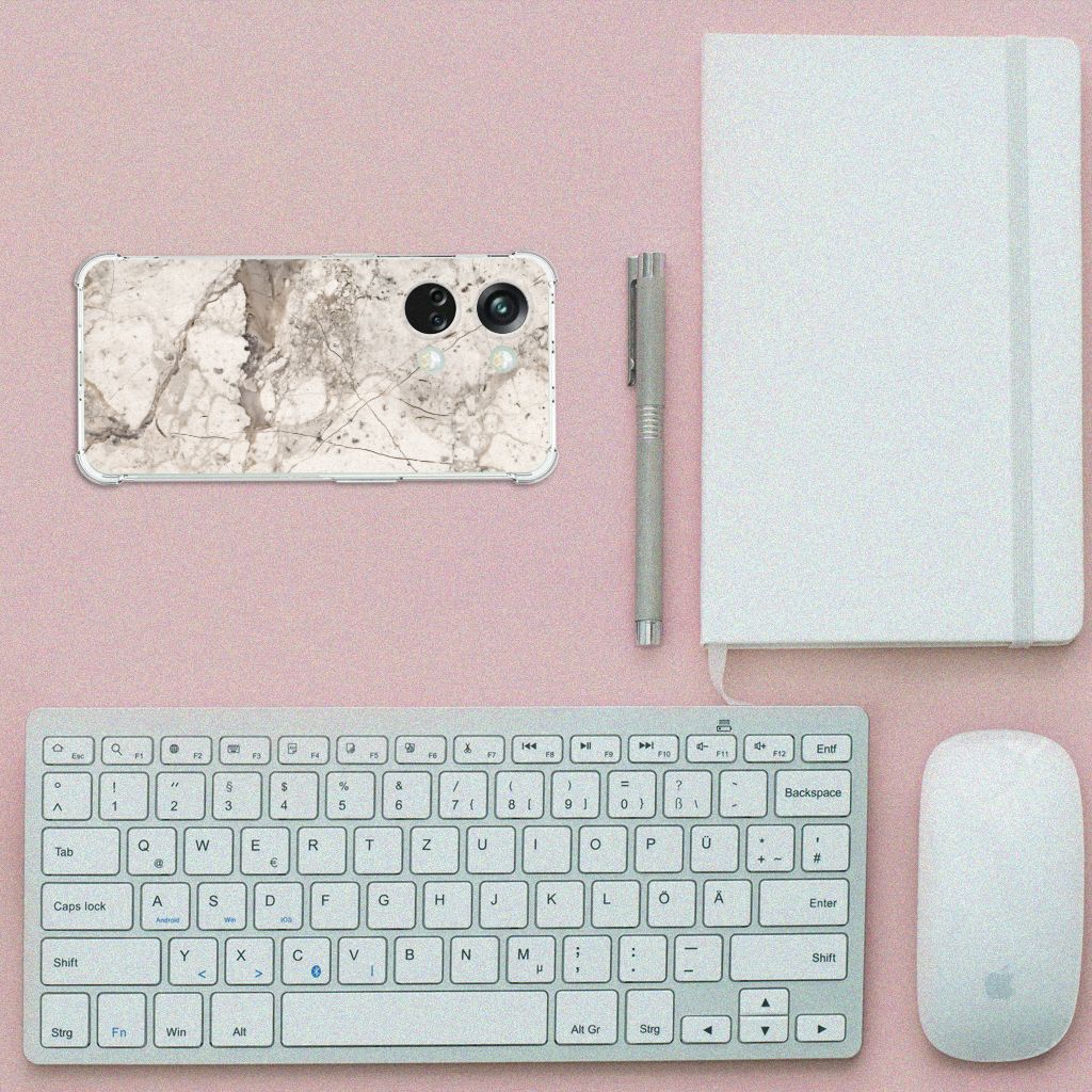 OnePlus Nord 3 Anti-Shock Hoesje Marmer Beige B2C Telecom