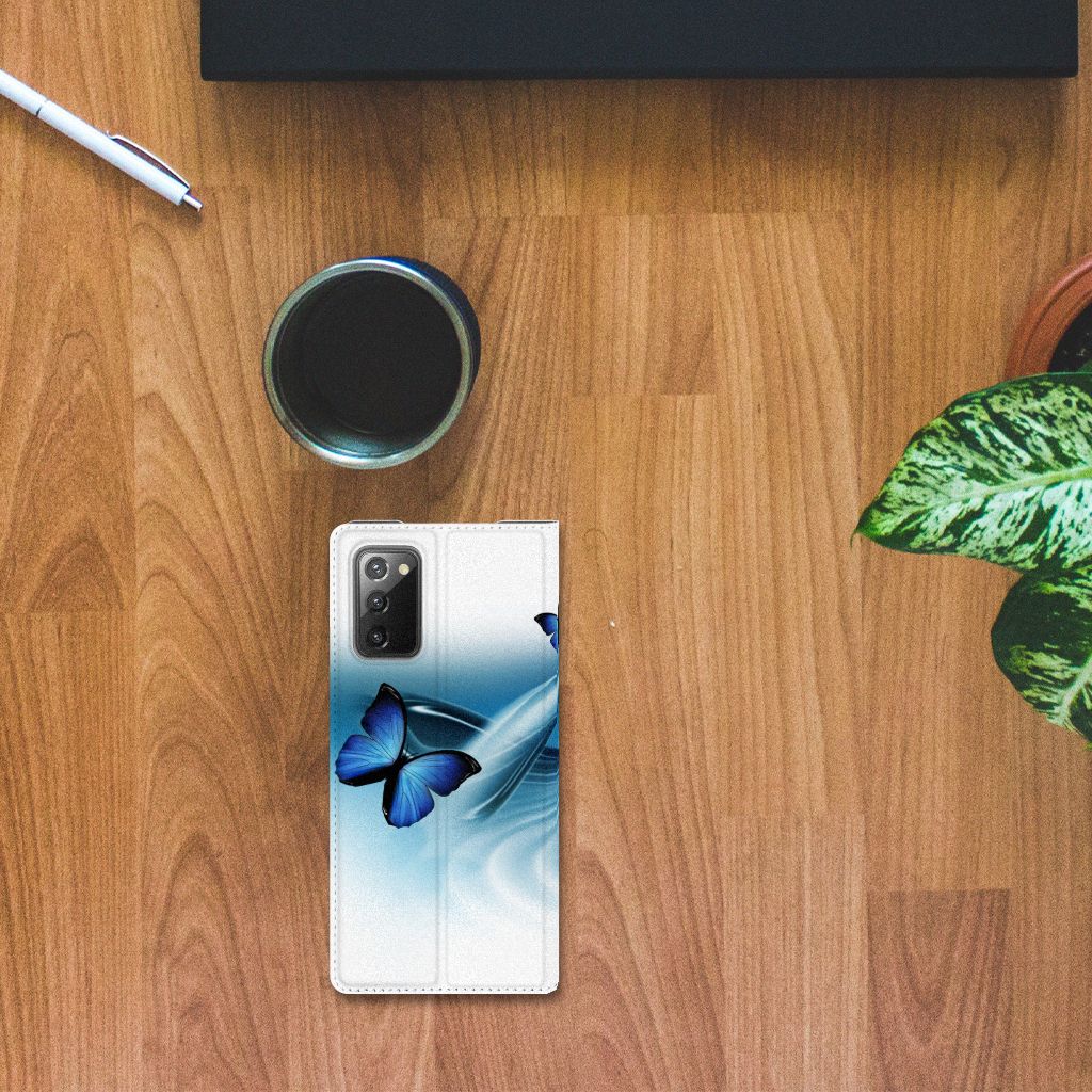 Samsung Galaxy Note20 Hoesje maken Vlinders - B2C Telecom