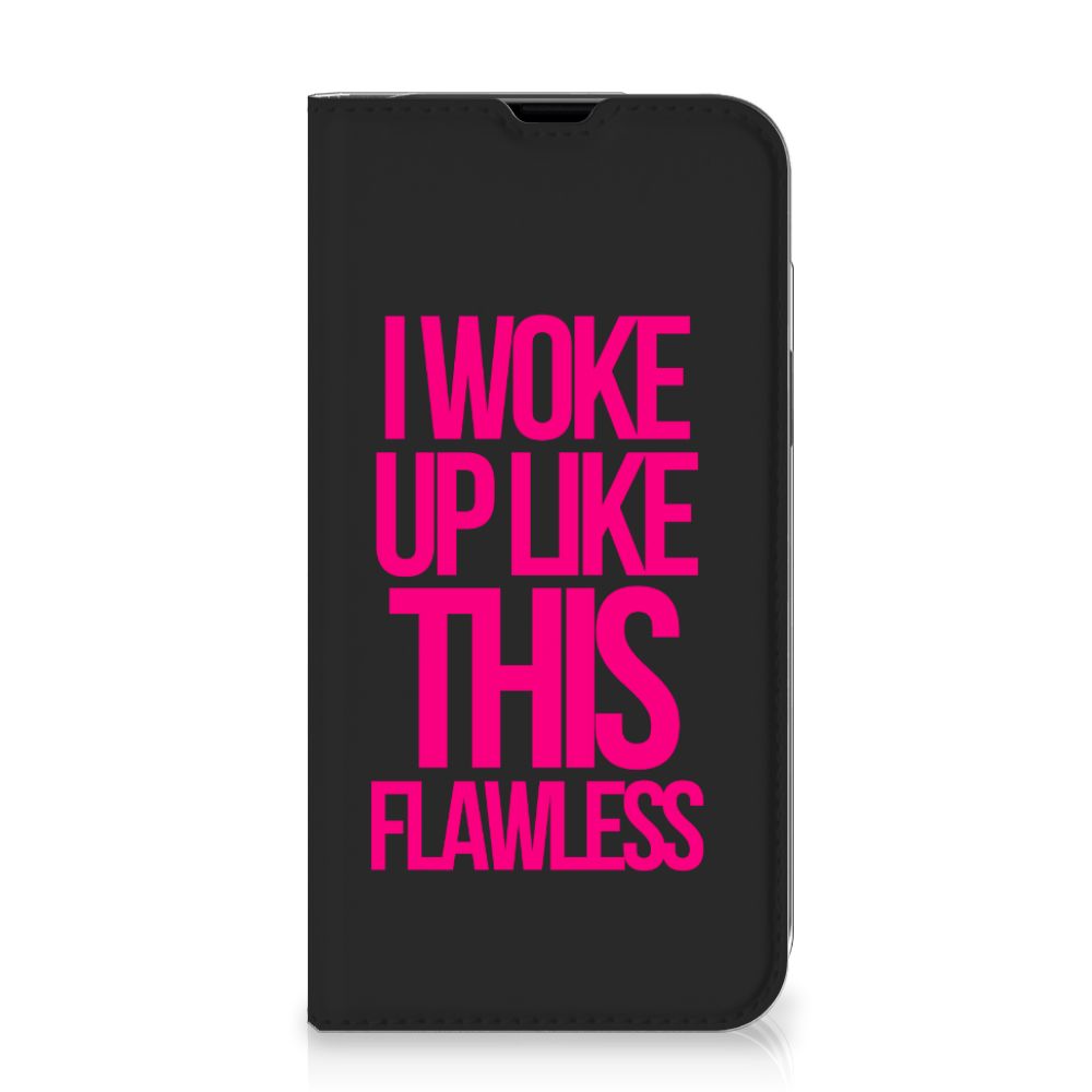 iPhone 13 Hoesje met tekst Woke Up - Origineel Cadeau Zelf Maken