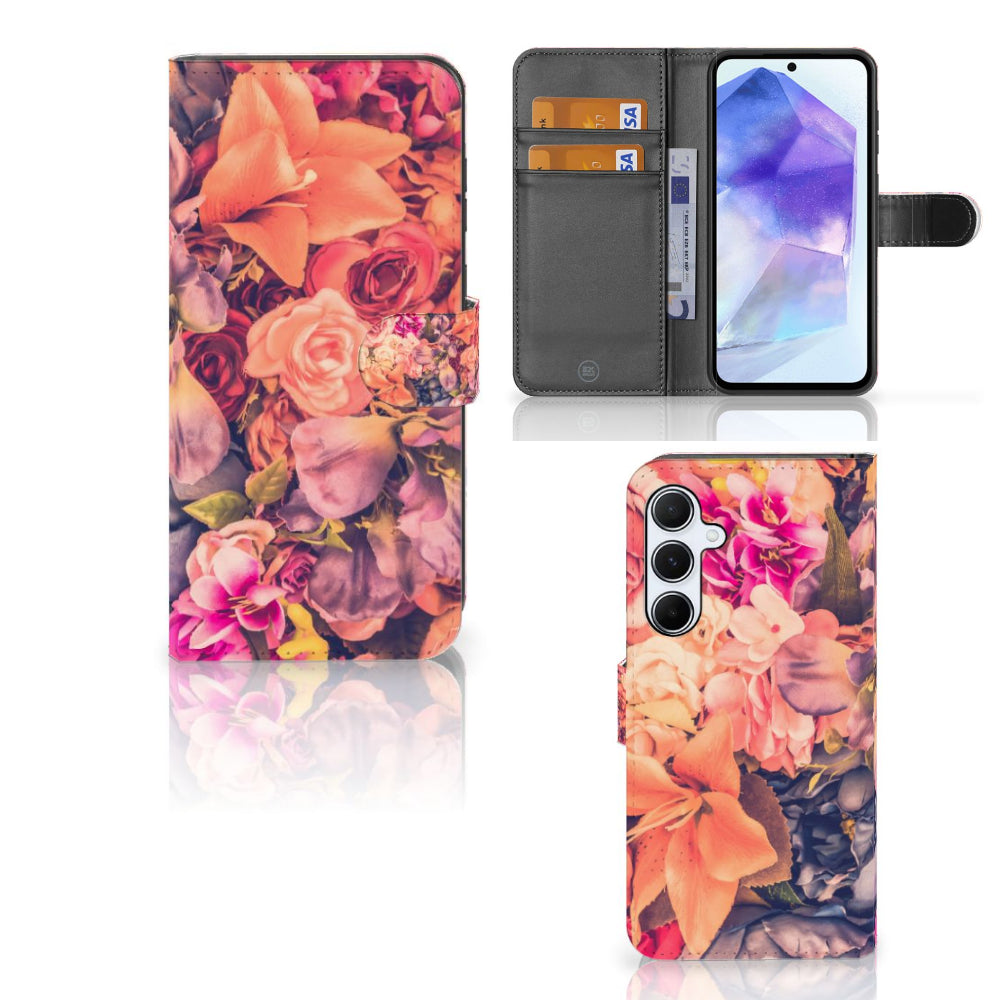 Samsung Galaxy A55 Hoesje Bosje Bloemen