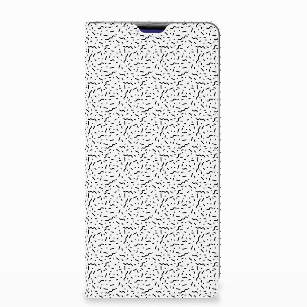 Samsung Galaxy S10 Plus Hoesje met Magneet Stripes Dots