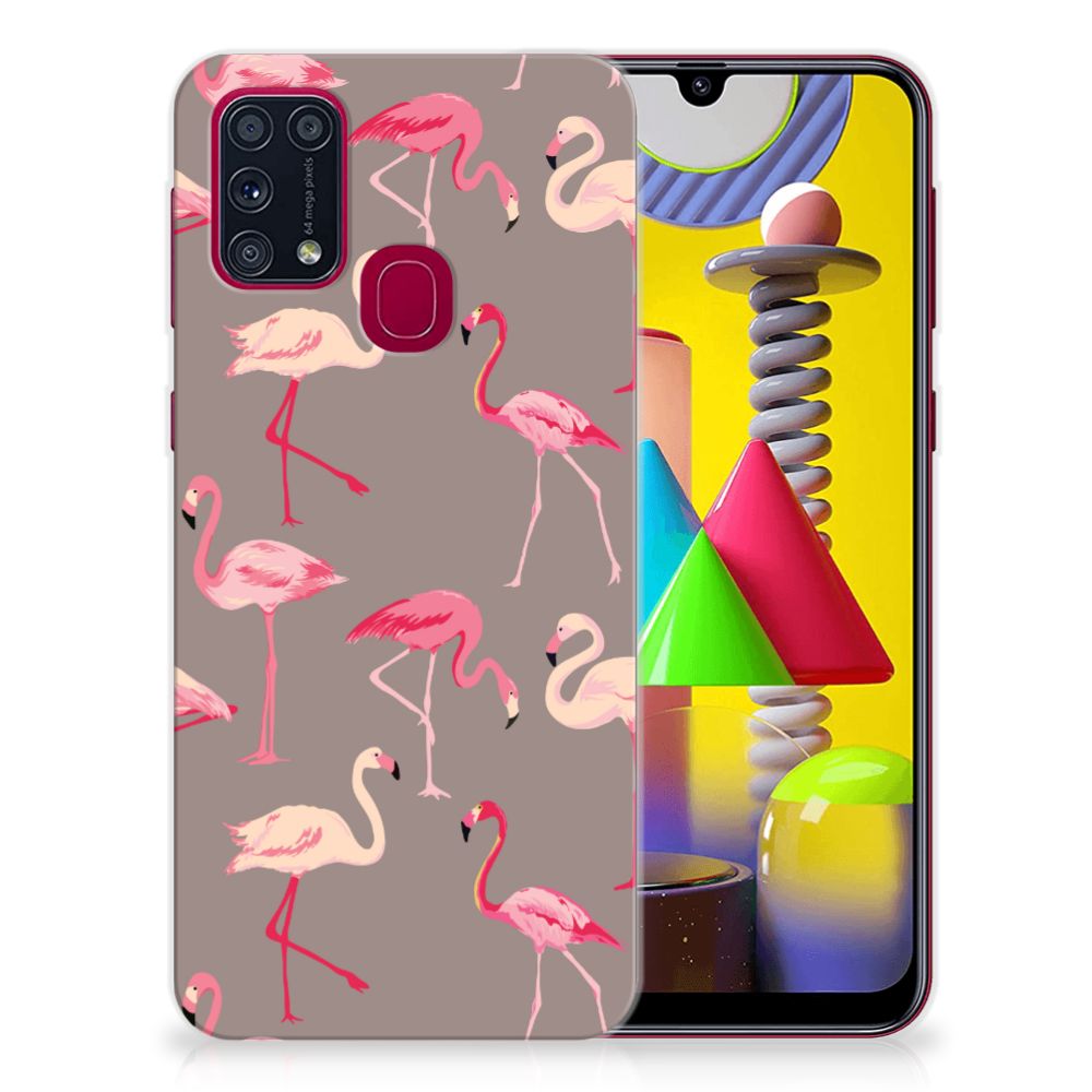 Samsung Galaxy M31 TPU Hoesje Flamingo B2C Telecom