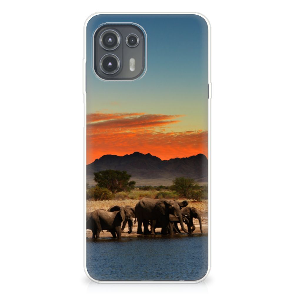 Motorola Edge 20 Lite TPU Hoesje Olifanten B2C Telecom