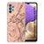 Samsung Galaxy A32 5G TPU Siliconen Hoesje Marmer Oranje B2C Telecom