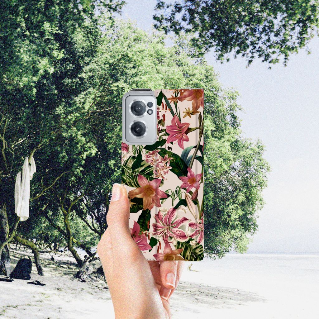 OnePlus Nord CE 2 5G Smart Cover Flowers - B2C Telecom