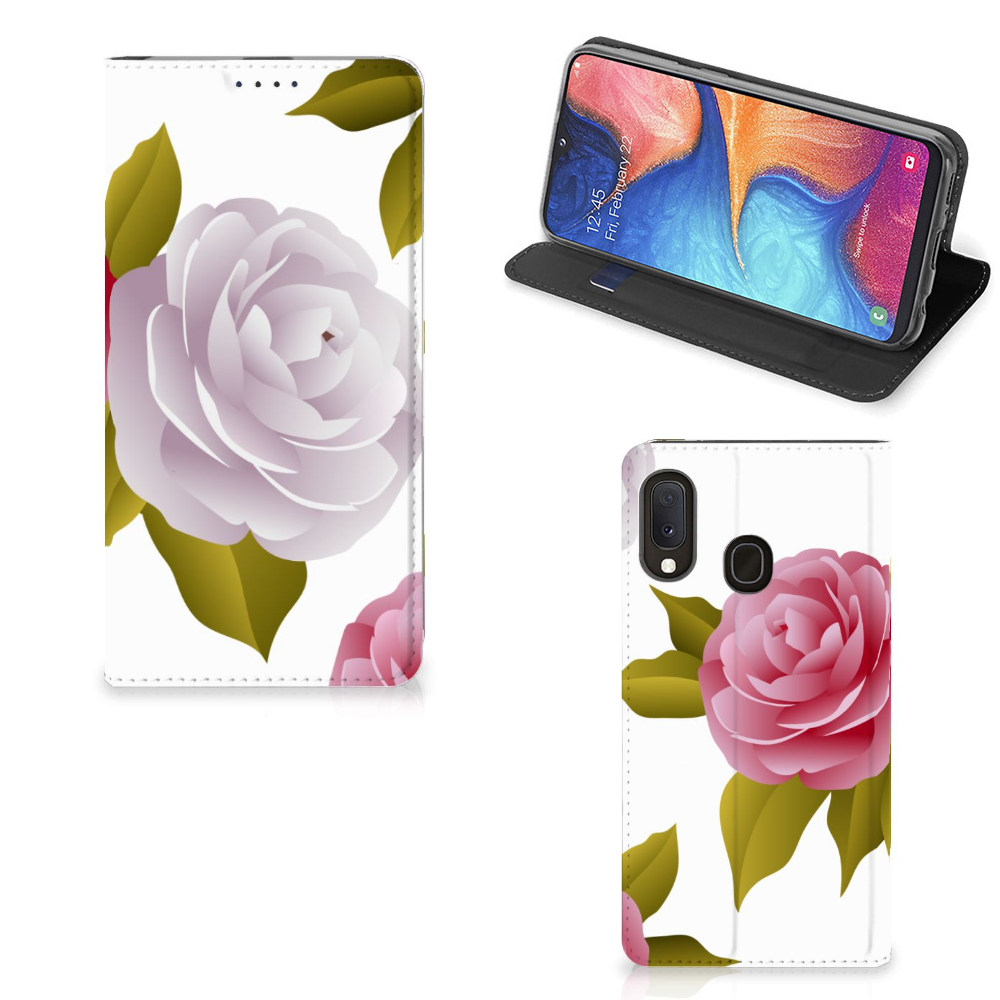 Samsung Galaxy A20e Smart Cover Roses