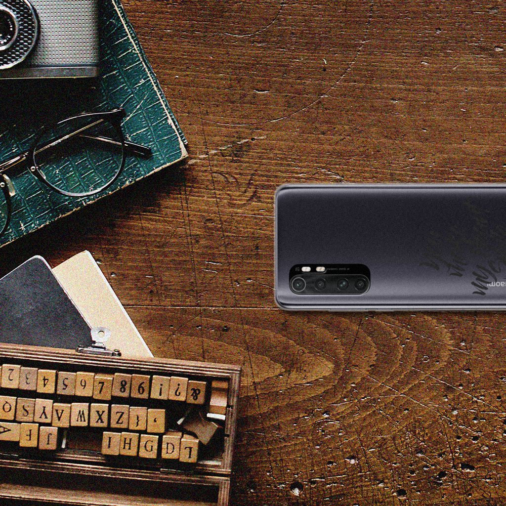 Xiaomi Mi Note 10 Lite Siliconen hoesje met naam Heart Smile B2C Telecom