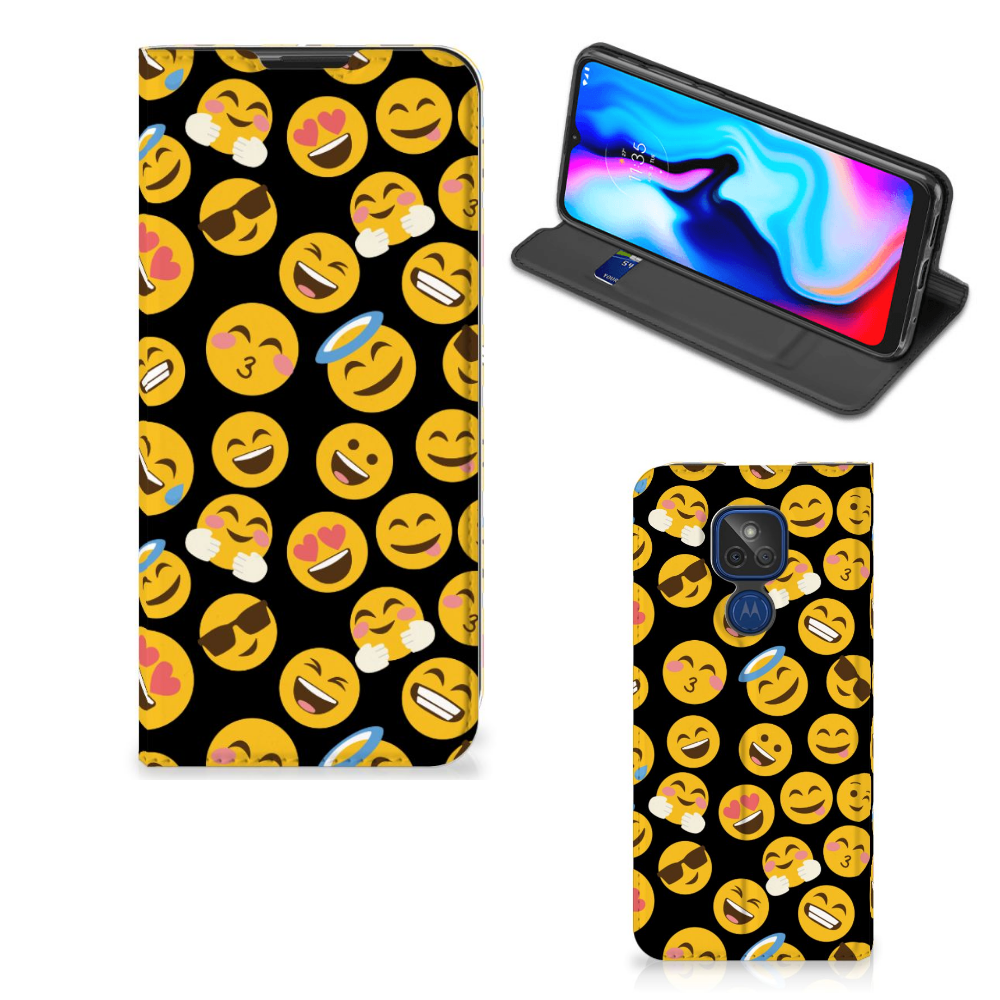 Motorola Moto G9 Play Hoesje met Magneet Emoji - B2C Telecom