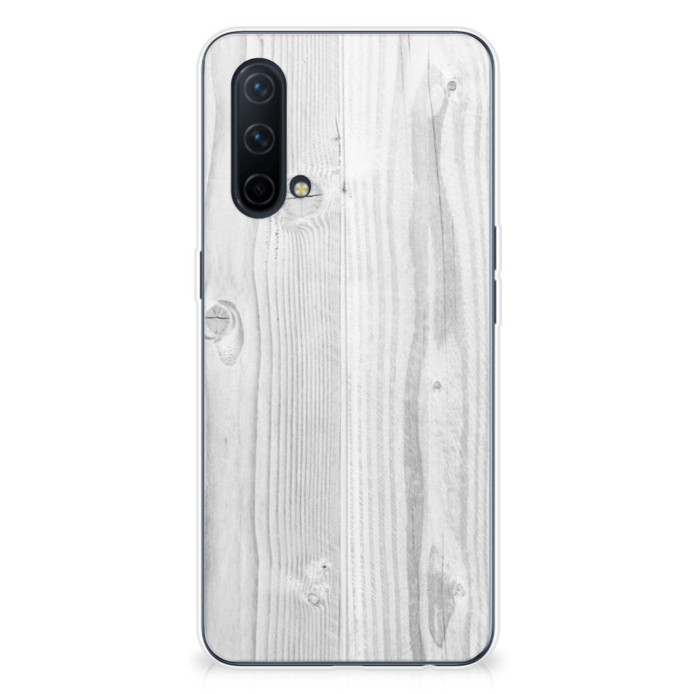 OnePlus Nord CE 5G Bumper Hoesje White Wood