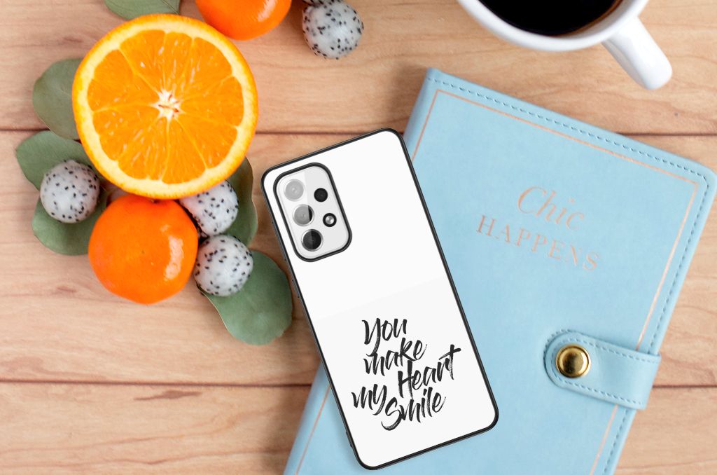 Samsung Galaxy A73 Telefoon Hoesje met tekst Heart Smile B2C Telecom