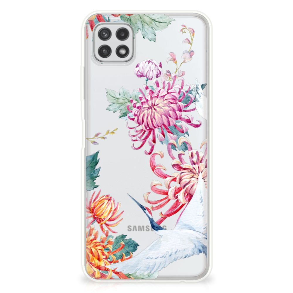 Samsung Galaxy A22 5G TPU Hoesje Bird Flowers B2C Telecom