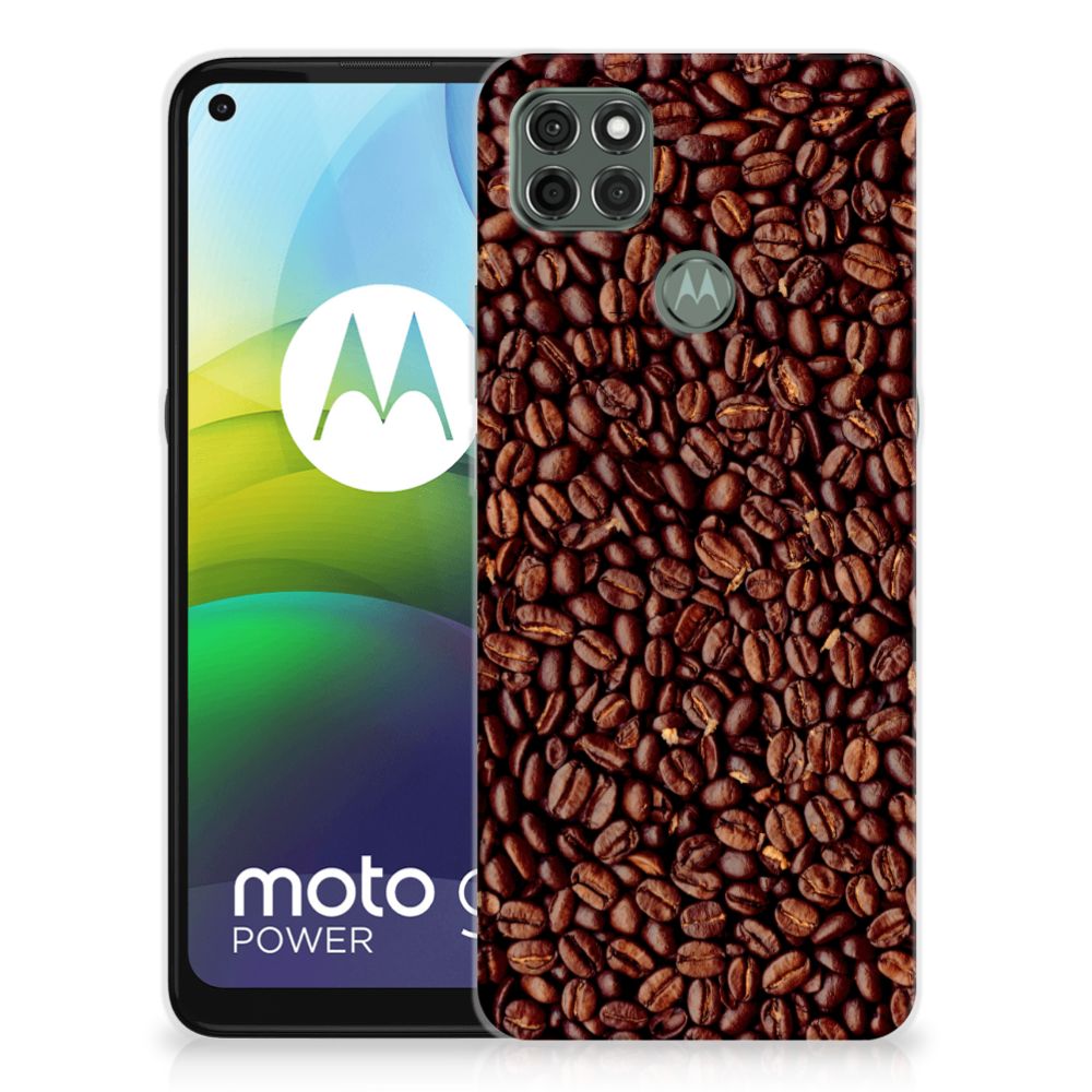 Motorola Moto G9 Power Siliconen Case Koffiebonen B2C Telecom