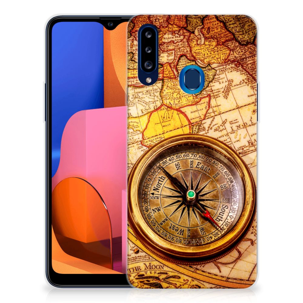 Samsung Galaxy A20s Siliconen Back Cover Kompas