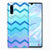 Huawei P30 TPU bumper Zigzag Blauw