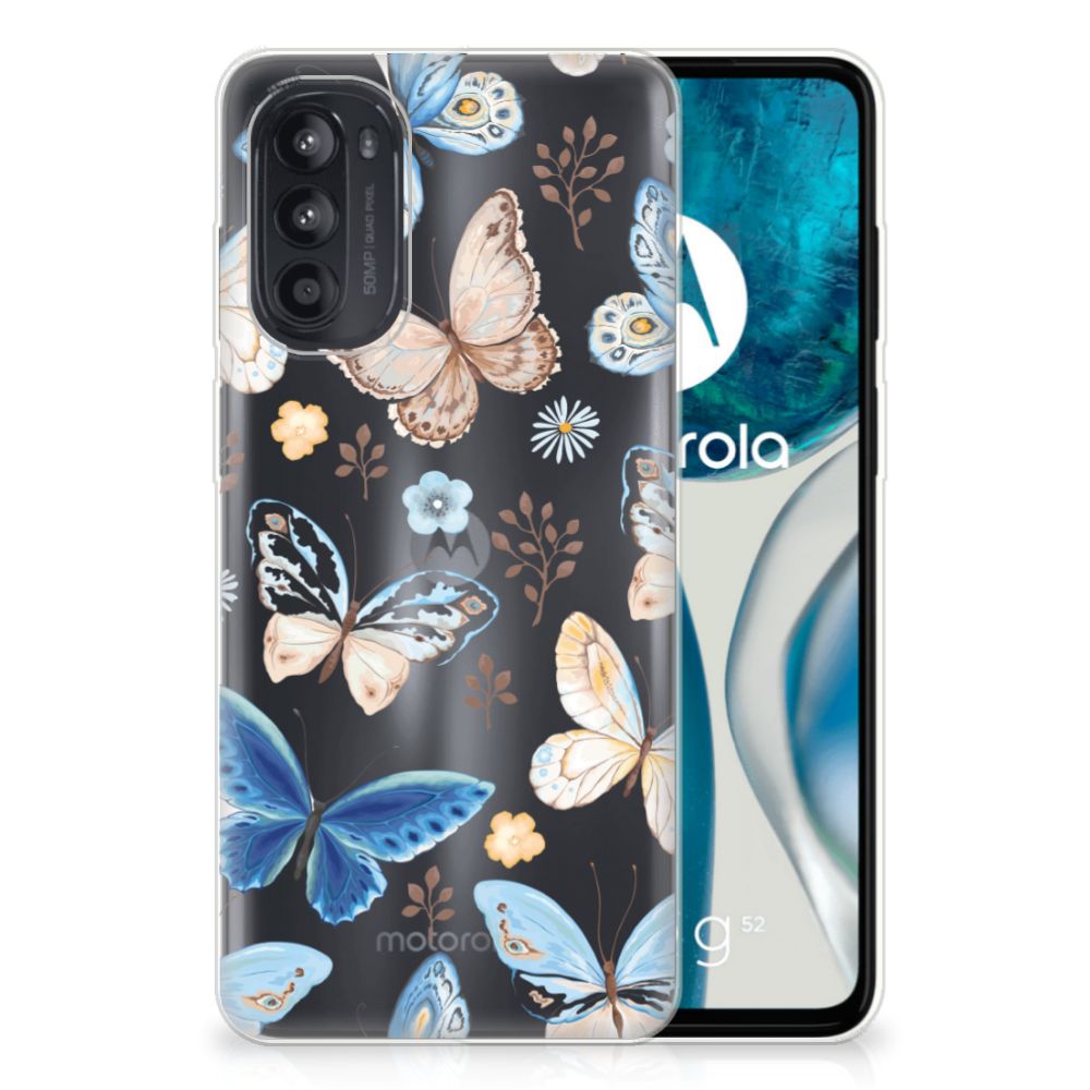TPU Hoesje voor Motorola Moto G52/G82 Vlinder B2C Telecom