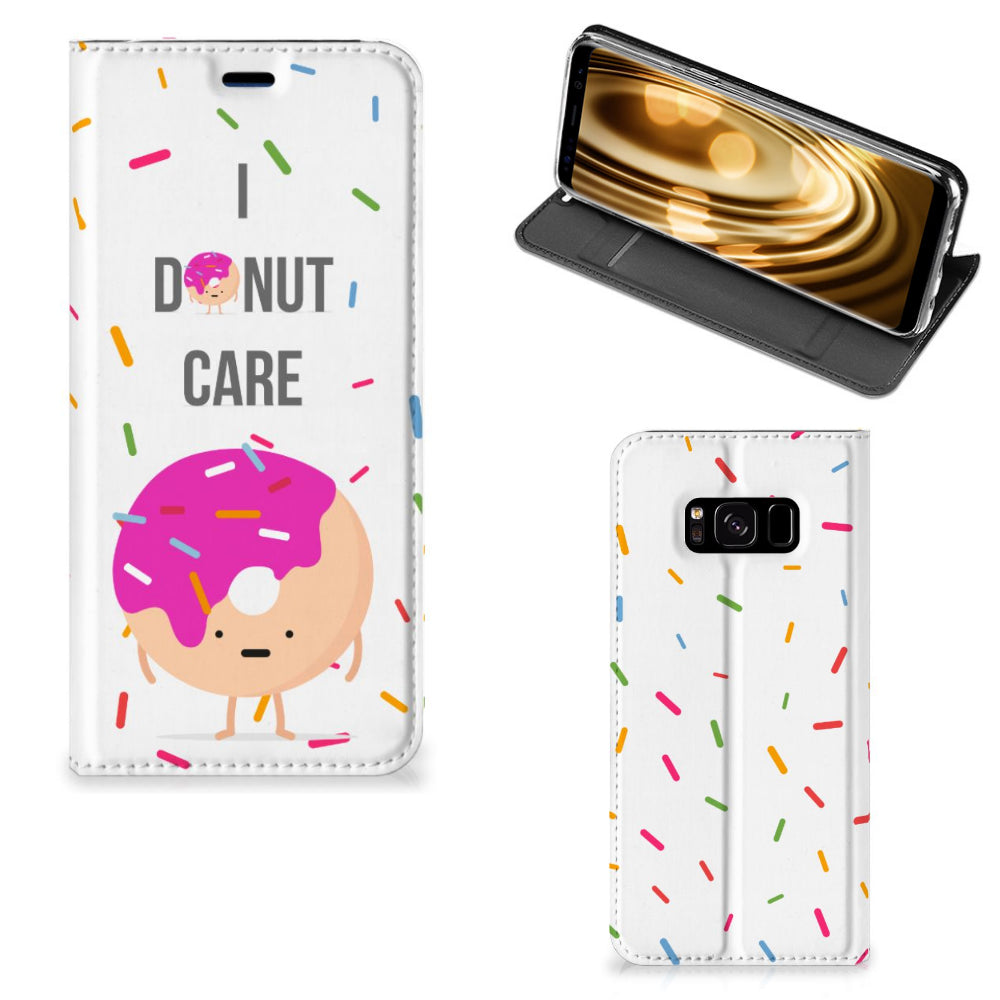 Samsung Galaxy S8 Flip Style Cover Donut Roze