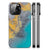 iPhone 14 Pro Max Marmeren Print Telefoonhoesje Marble Blue Gold