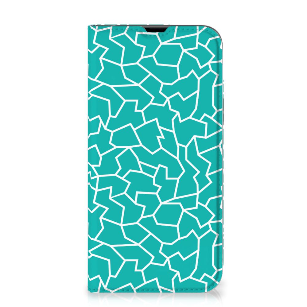iPhone 13 Pro Max Bookcase Cracks Blue - B2C Telecom