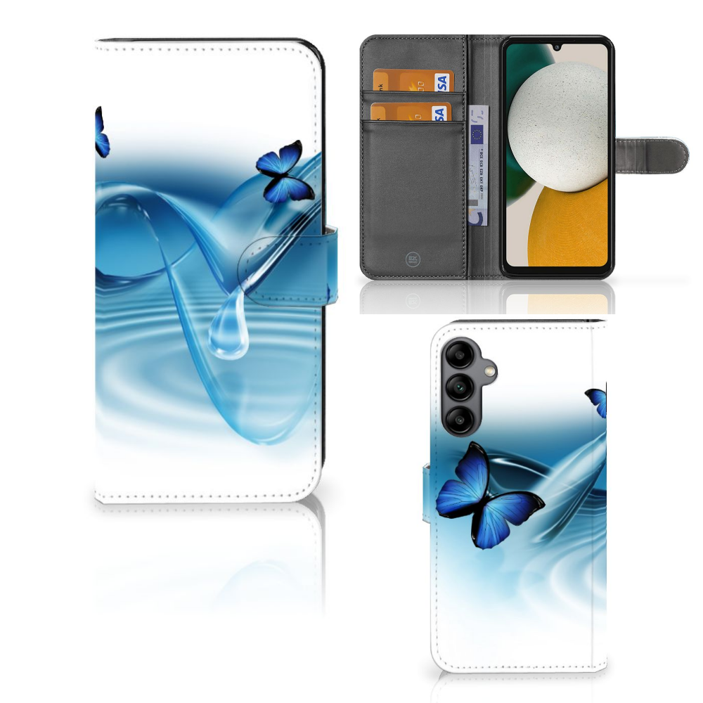 Samsung Galaxy A34 Telefoonhoesje met Pasjes Vlinders