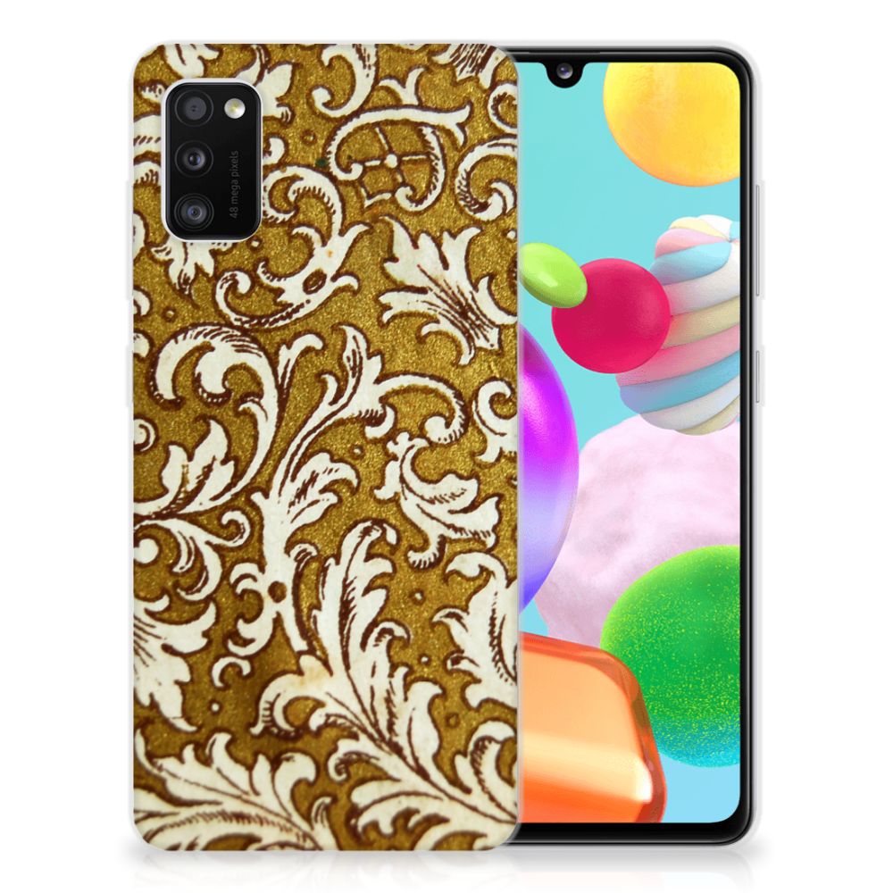 Siliconen Hoesje Samsung Galaxy A41 Barok Goud B2C Telecom