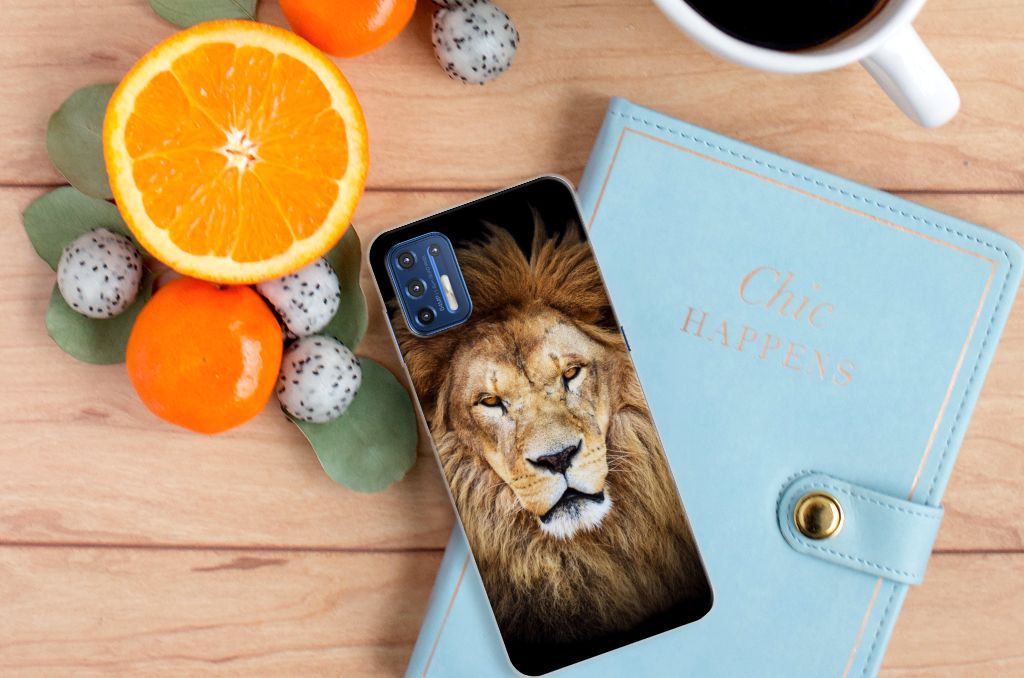 Motorola Moto G9 Plus TPU Hoesje Leeuw B2C Telecom
