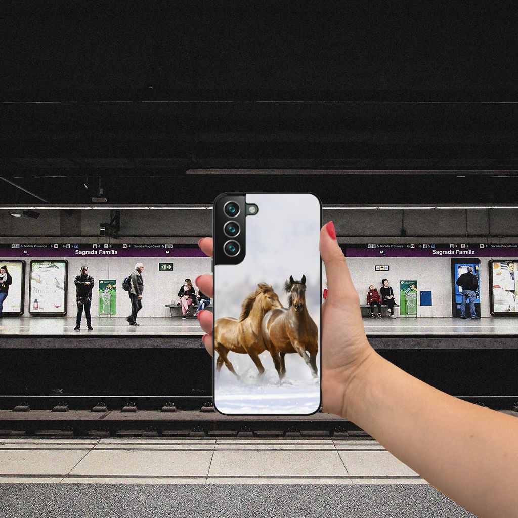 Samsung Galaxy S22 Plus Dierenprint Telefoonhoesje Paarden B2C Telecom