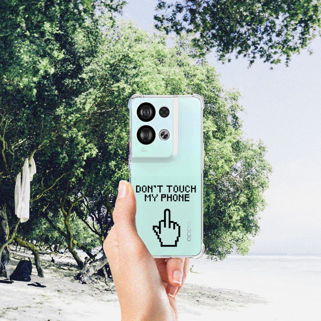 OPPO Reno8 Anti Shock Case Finger Don't Touch My Phone B2C Telecom
