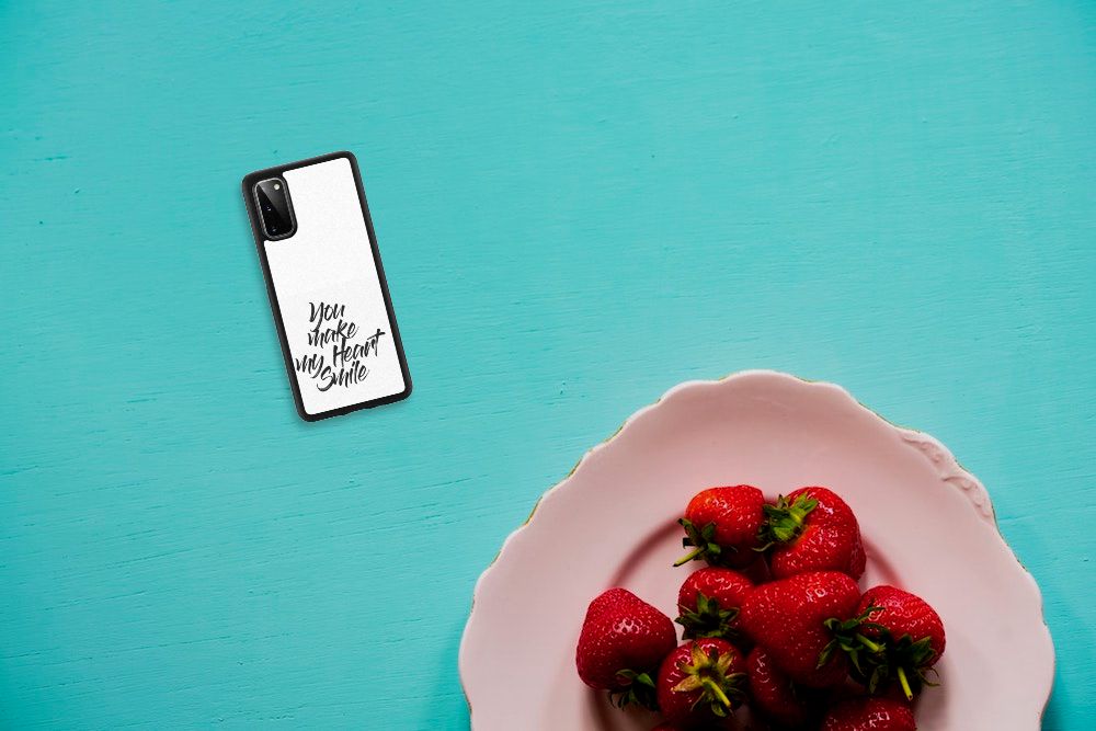 Samsung Galaxy S20 Hoesje met Quotes Heart Smile B2C Telecom