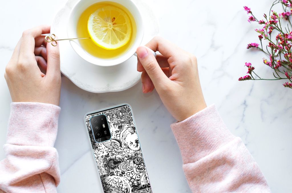 Silicone Back Case OPPO A94 5G | Reno5 Z Skulls Angel B2C Telecom