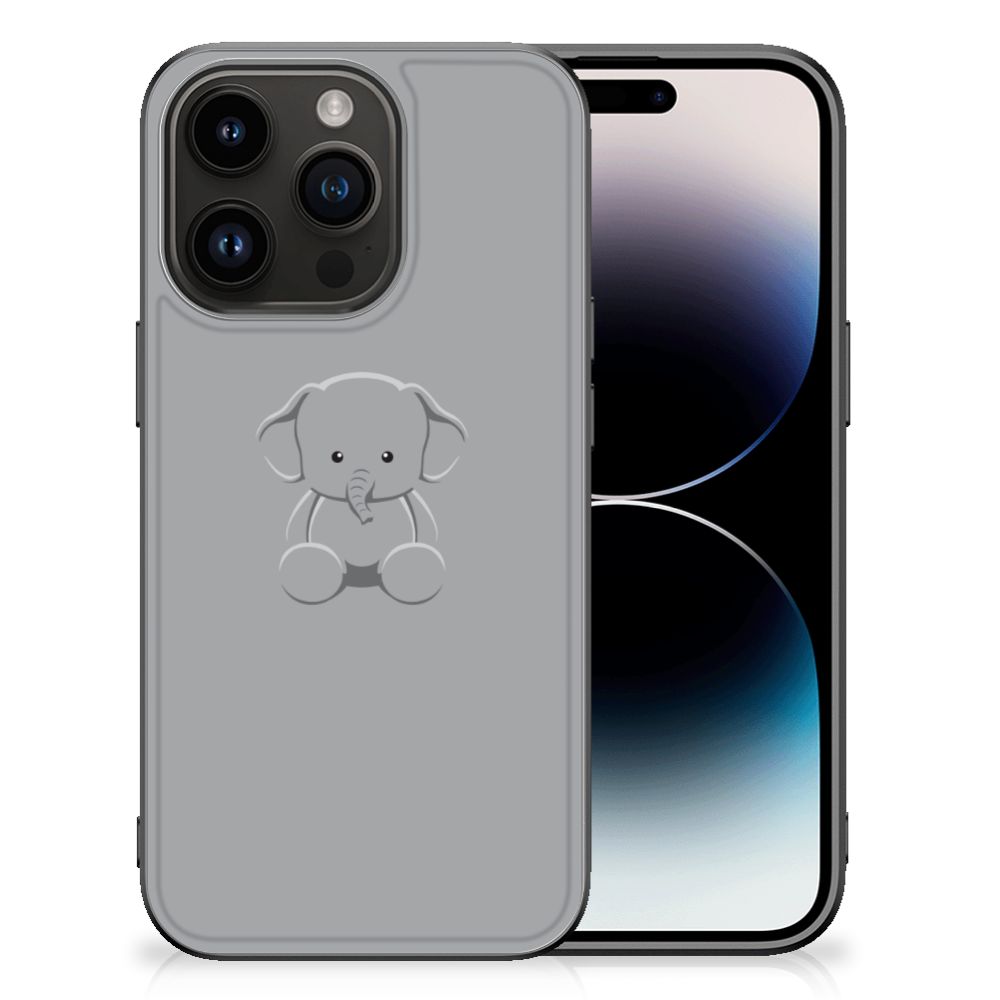 iPhone 15 Pro Hoesje Grijs Baby Olifant