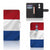 Nokia 7 Bookstyle Case Nederlandse Vlag met artistiek ontwerp van de Nederlandse vlag.
