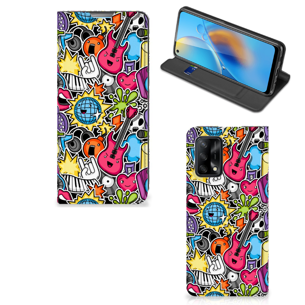 OPPO A74 4G Hippe Standcase Punk Rock - B2C Telecom