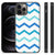 iPhone 12 Pro Max Bumper Case Zigzag Blauw B2C Telecom
