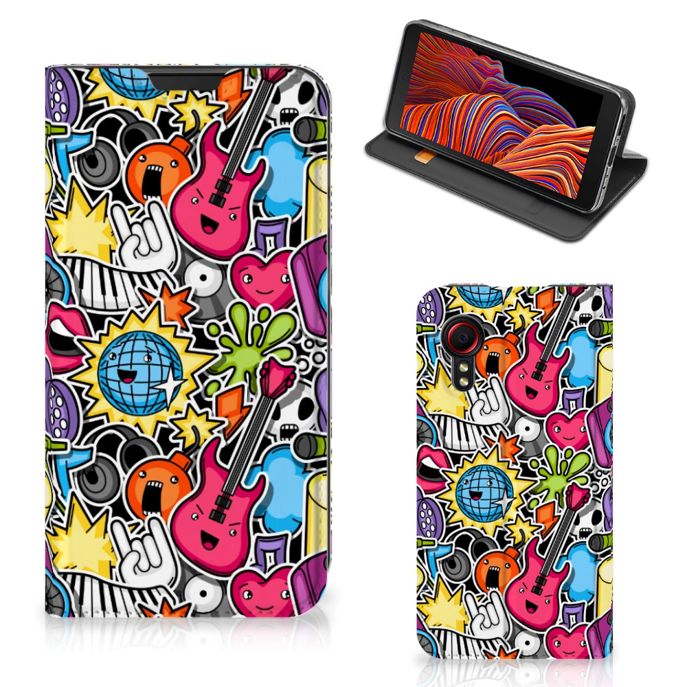 Samsung Galaxy Xcover 5 Hippe Standcase Punk Rock - B2C Telecom