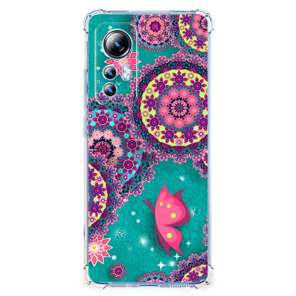 Xiaomi 12 Lite Back Cover Cirkels en Vlinders B2C Telecom