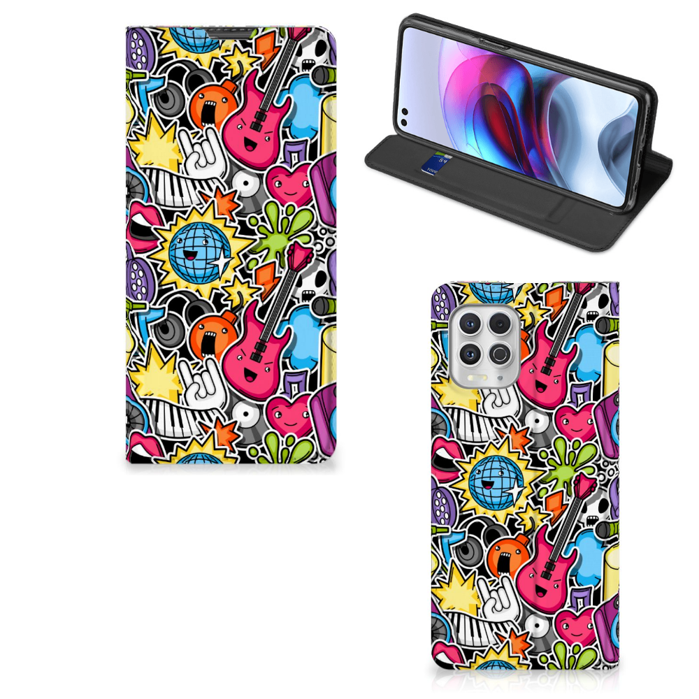 Motorola Moto G100 Hippe Standcase Punk Rock - B2C Telecom