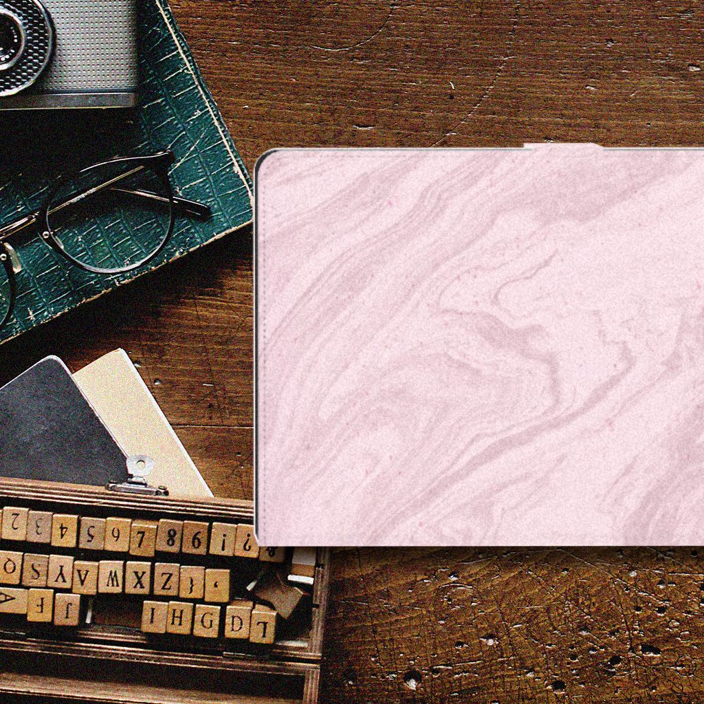 Lenovo Tab P11 | P11 Plus Leuk Tablet hoesje Marble Pink - Origineel Cadeau Vriendin