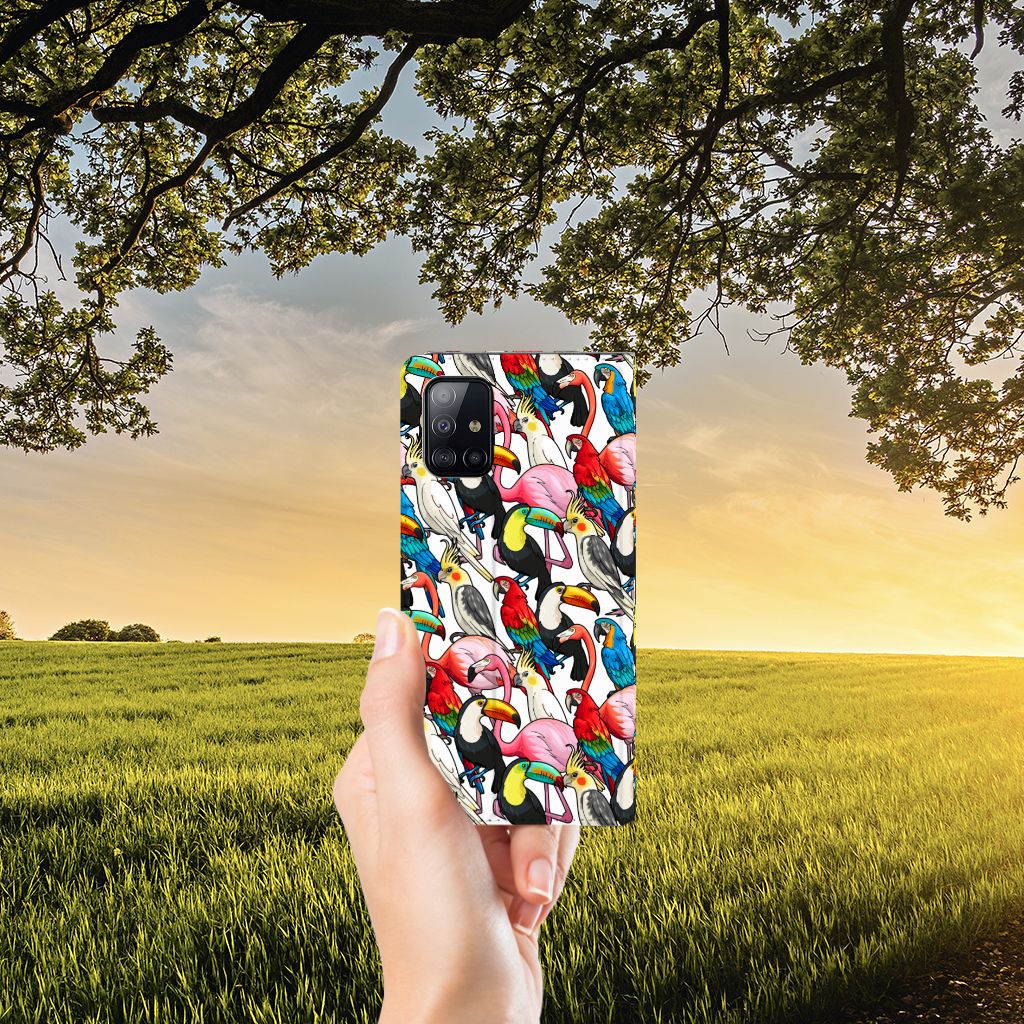 Samsung Galaxy A71 Hoesje maken Birds - B2C Telecom