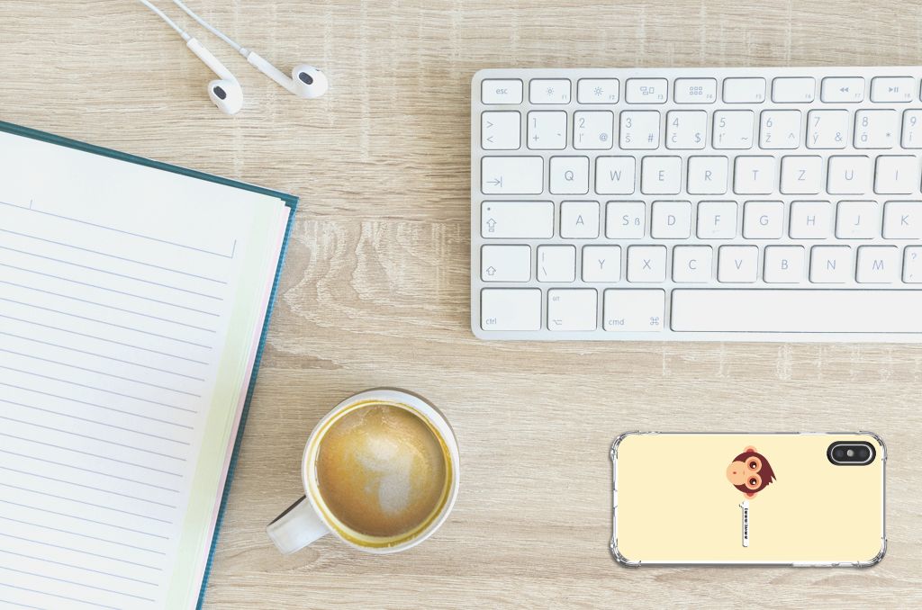 Apple iPhone X | Xs Stevig Bumper Hoesje Monkey