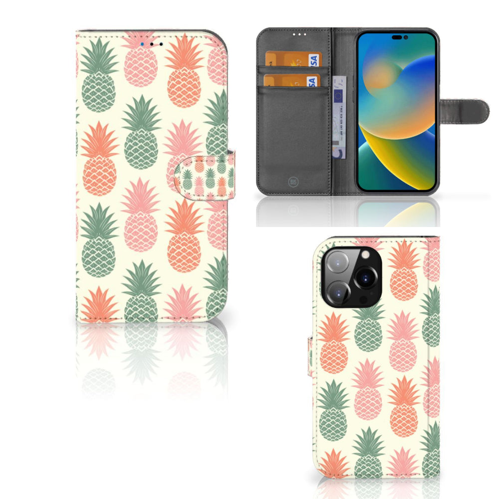 iPhone 14 Pro Max Book Cover Ananas