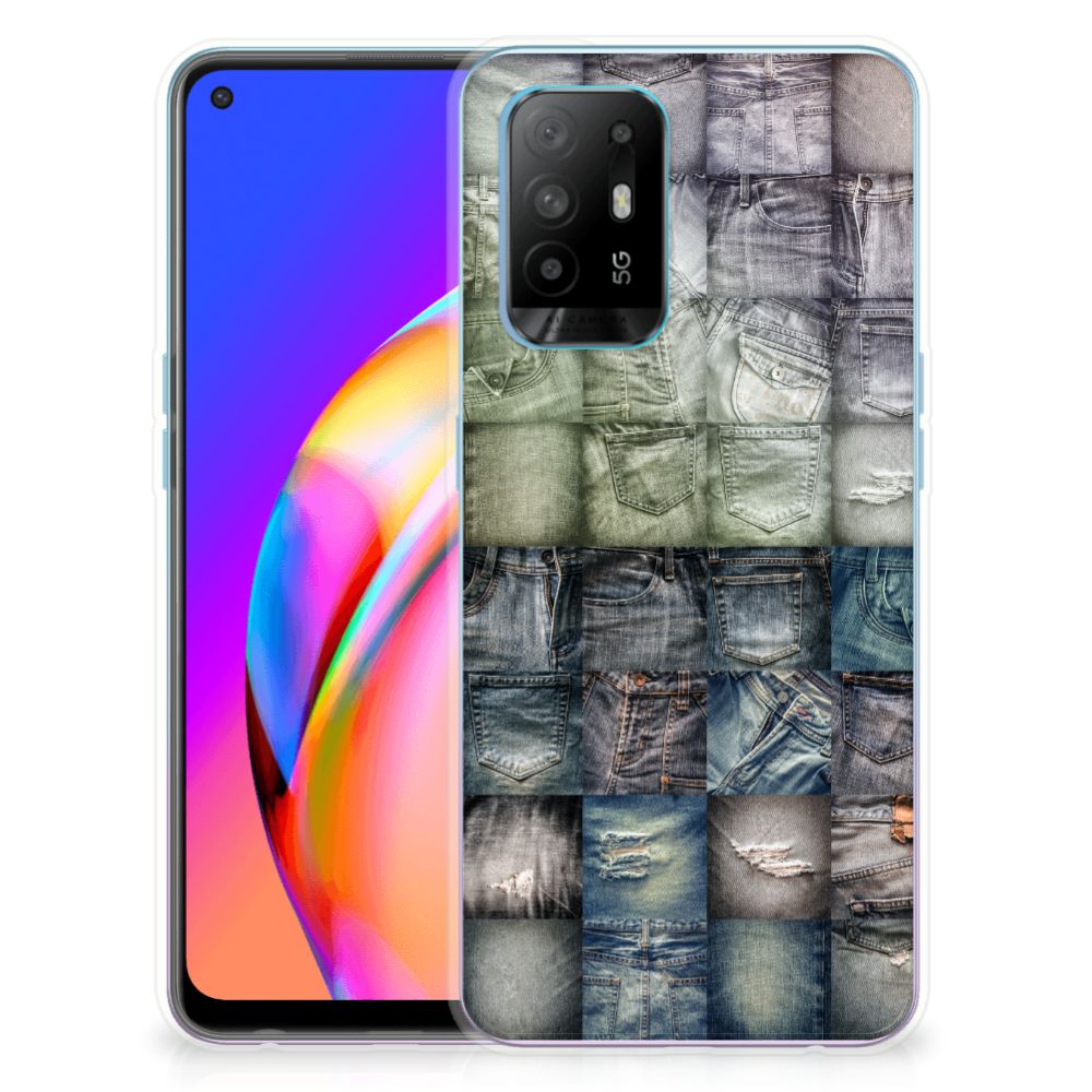 Silicone Back Cover OPPO A94 5G | Reno5 Z Spijkerbroeken B2C Telecom